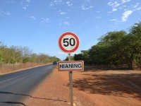 L entree du village de nianing