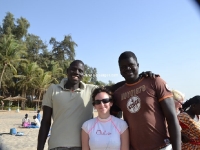 Olivier, Anne et Albert - plage de nianing
