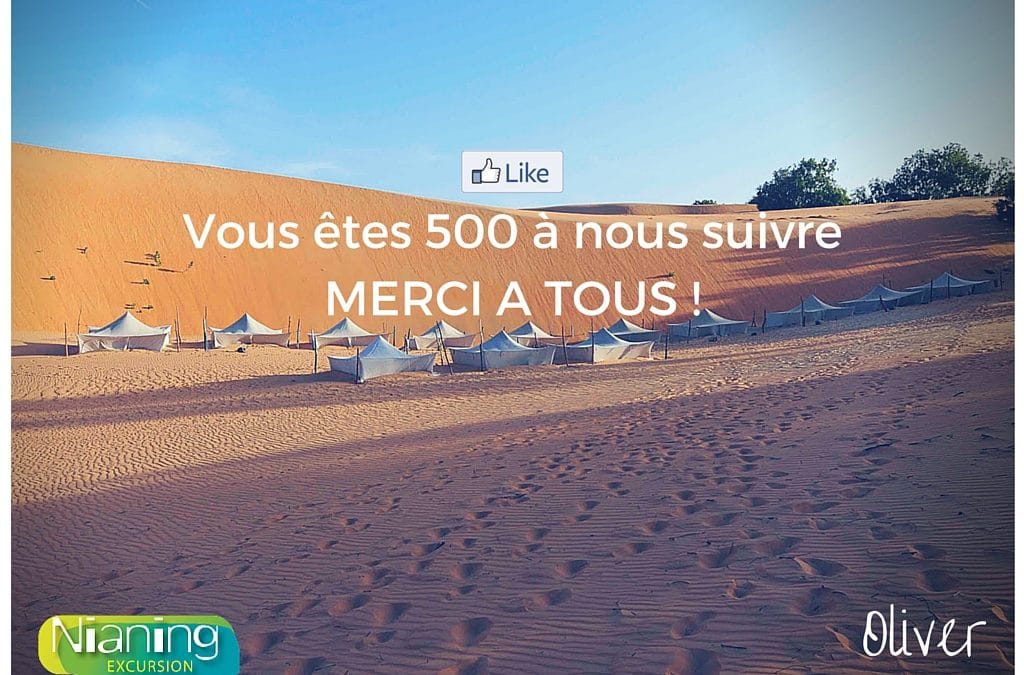 Merci à nos 500 fans