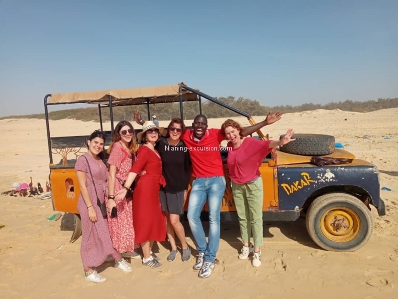 Les dunes et le lac Rose avec Audrey et ses amies